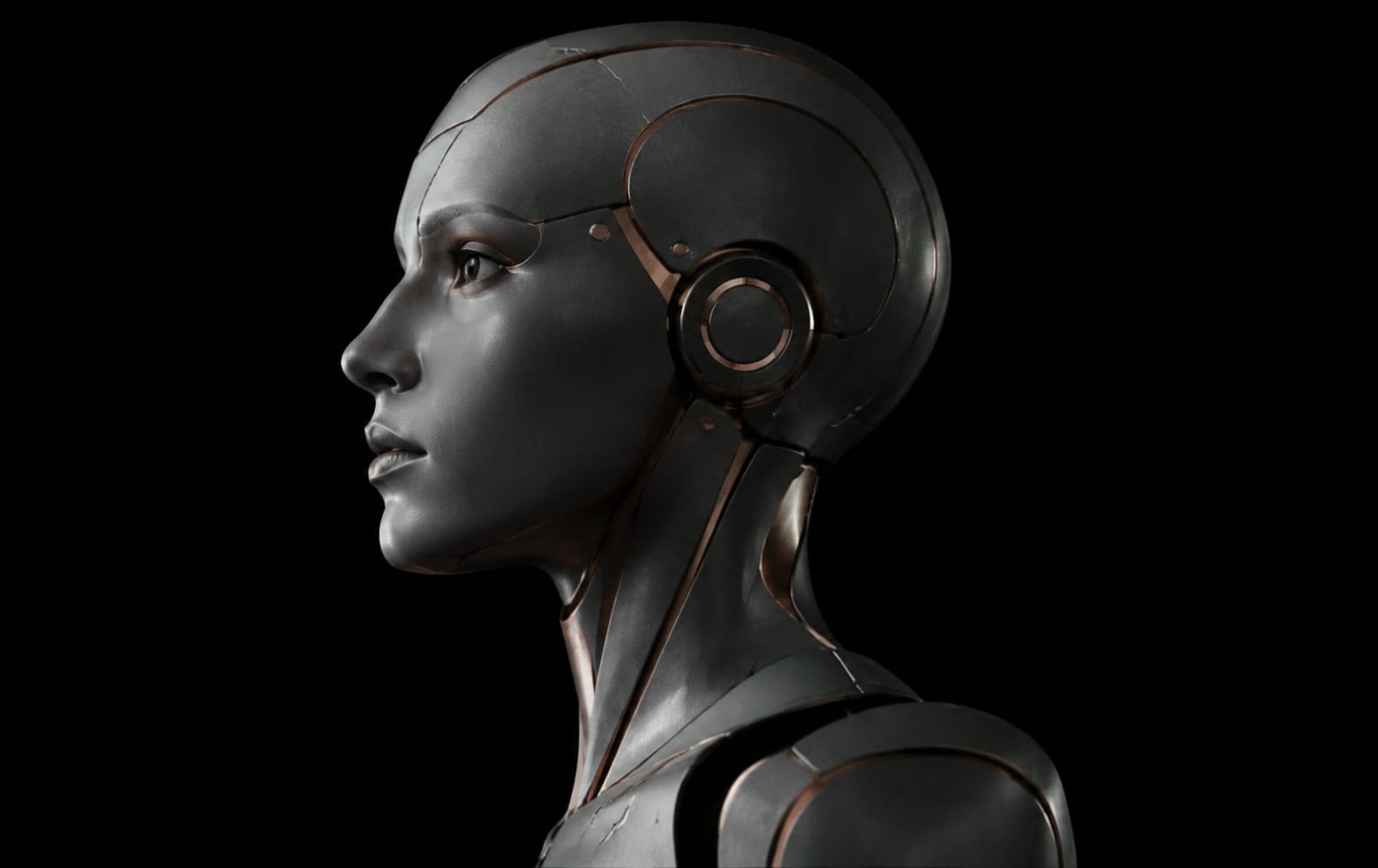 Profile study of the Optimus concept's head and shoulders